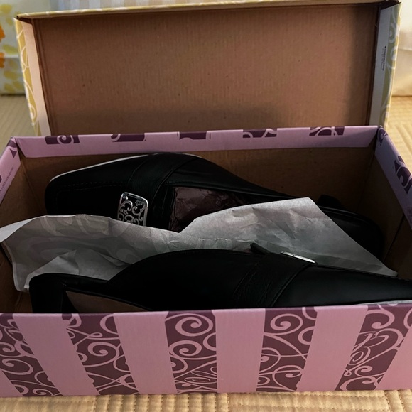 New Brighton Black and Silver Slip-On Loafers - Picture 3 of 9